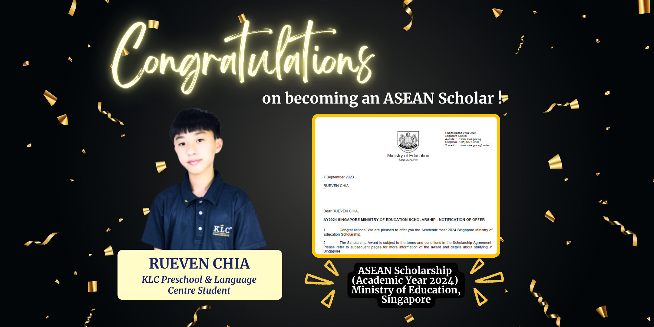 Confident senior graduate giving a speech or holding a certificate